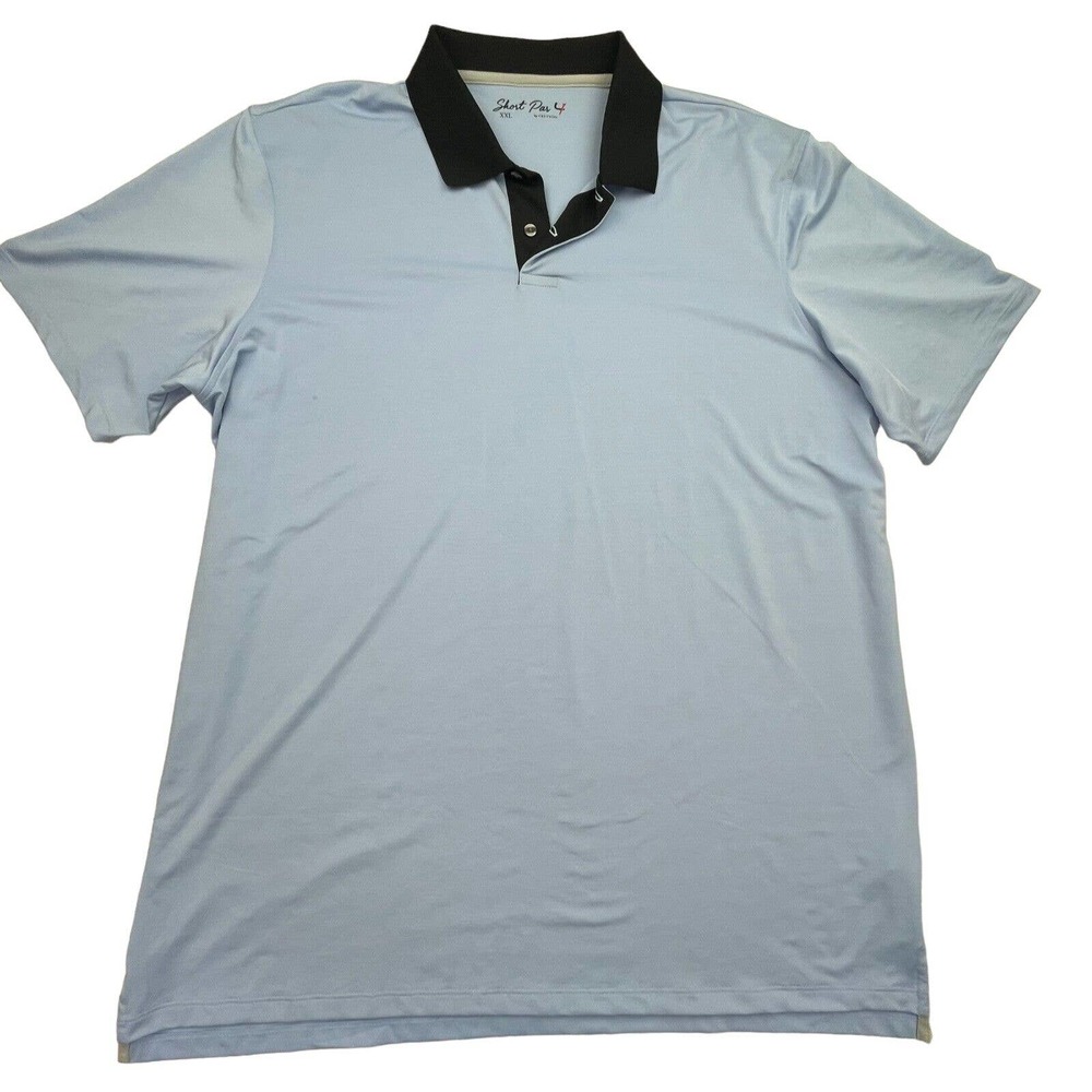 Short Par 4 By Greyson Mens Polo Shirt Short Sleeve Golf Stretch Breathable 2XL